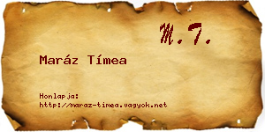 Maráz Tímea névjegykártya
